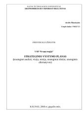 Strateginio vystymo planas: UAB "Kvapų magija" 1 puslapis