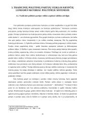 Tradicinių politinių partijų konfrontacija politinių partijų sistemoje ir valdžioje 16 puslapis