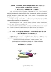 Transporto kompanijos analizė rinkodaros aspektu: UAB "Avižienių transportas" 9 puslapis