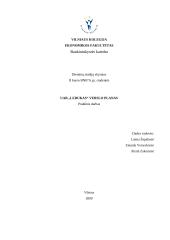 Verslo planas: ledų gamyba UAB "Ledukas" 1 puslapis