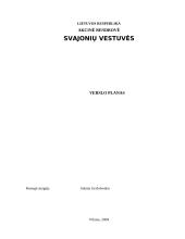 Verslo planas: vestuvių planavimas AB "Svajonių vestuvės" 1 puslapis