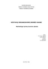 Vestuvių organizavimo įmonės Kaune 1 puslapis