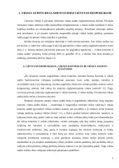 Vidaus audito reglamentavimas Lietuvoje ir kitose Europos Sąjungos (ES) šalyse 5 puslapis