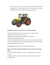 Claas Axos 330 CL traktoriaus techninės – eksploatacinės charakteristikos 2 puslapis