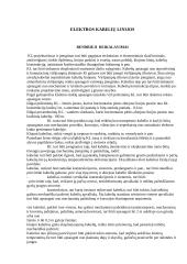 Elektros kabelių linijos 2 puslapis