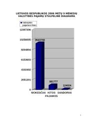 Lietuvos respublikos 9 mėnesių biudžeto ataskaita 3 puslapis