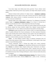 Socialinės institucijos - religija 2 puslapis