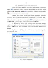 Microsoft Word dokumento lentelių kūrimo, formatavimo, formulių rašymo galimybės 13 puslapis