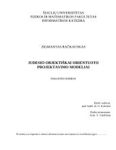 Judesio objektiškai orientuoto projektavimo modeliai 1 puslapis
