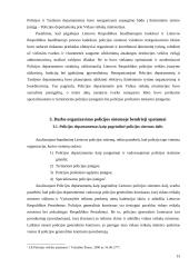 Policijos sistema. Policijos sistemos sudėtinių dalių darbo organizavimas 13 puslapis