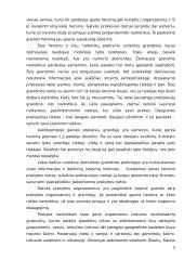 Narkomanija. Narkotikų platinimas. Nusikaltimai susiję su narkotine priklausomybe. Nusikaltimai narkotinio apsvaigimo metu 6 puslapis