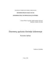 Duomenų apykaita išorinėje laikmenoje 1 puslapis