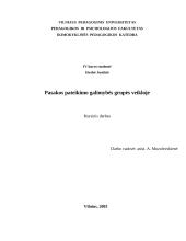Pasakos pateikimo galimybės grupės veikloje 1 puslapis