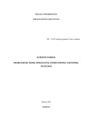 Probleminių šeimų moksleivių stereotipinių vertinimų ypatumai