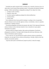 Individualizuotos programos paskirtis ir sudarymo strategija 3 puslapis