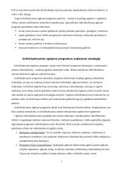 Individualizuotos programos paskirtis ir sudarymo strategija 5 puslapis