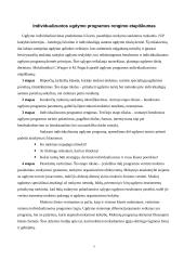 Individualizuotos programos paskirtis ir sudarymo strategija 7 puslapis