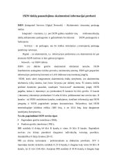 ISDN tinklų panaudojimas skaitmeninei informacijai perduoti 1 puslapis