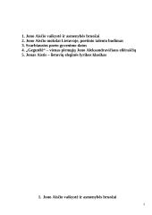 Jono Aisčio gyvenimas ir kūryba 2 puslapis