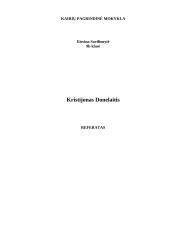 Kristijono Donelaičio biografija bei kūrybos bruožai