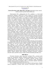 Lietuvių literatūros raidos 1880-1918 metų apžvalga