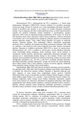 Lietuvių literatūros raidos 1880-1918 metų apžvalga 1 puslapis