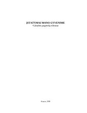 Įstatymai mano gyvenime 1 puslapis