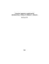 Literatūros atgimimas: naujieji autoriai (B. Radzevičius, S. Šaltenis, B. Vilimaitė, V. Juknaitė)