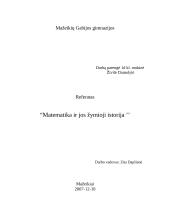 Matematika ir jos žymioji istorija 1 puslapis