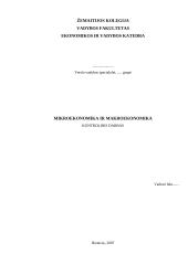 Informacija apie ekonomikos mokslą
