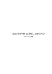 Mokymosi visą gyvenimą koncepcija Lietuvoje
