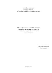 Mokinių ritminis ugdymas