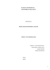 Prancūzijos ekonominė  analizė