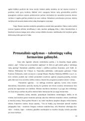 Prenatalinis ugdymas 13 puslapis