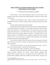 Procesinės įvykdymo problemos iki teismo sprendimo paskelbimo 3 puslapis