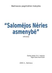 Salomėjos Nėries asmenybė