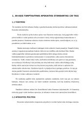 Specifiniai įmonių veiklos apskaitos standartai 4 puslapis