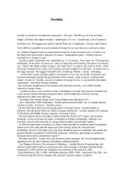 Sweden and Scandinavia