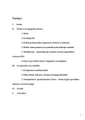 Širdis ir kraujotaka. Kraujotakos matematiniai modeliai 2 puslapis