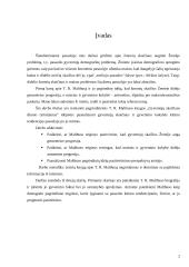 T.R. Malthus kaip demografas. Situacija šių dienų pasaulyje 2 puslapis