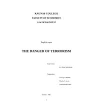 The Danger of Terrorism