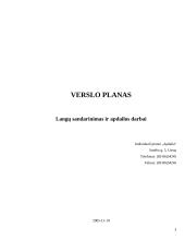 Verslo planas: langų sandarinimas ir apdailos darbai "Apdaila" 3 puslapis
