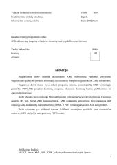 XML dokumentų saugomų reliacinėse duomenų bazėse publikavimas Internete 2 puslapis