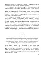 Bolonijos procesas – vieningos aukštojo mokslo erdvės kūrimas. Tikslai ir pasiekimai 20 puslapis