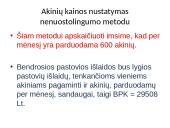 Kainodaros organizavimas optika IĮ "Optika ir Rega" 11 puslapis