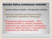 Kainodaros organizavimas optika IĮ "Optika ir Rega" 5 puslapis