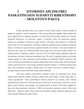 Molotovo – Ribentropo pakto galiojimo įvertinimas pagal tarptautinę teisę 5 puslapis