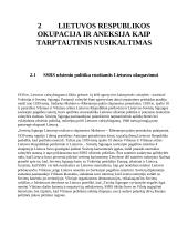Molotovo – Ribentropo pakto galiojimo įvertinimas pagal tarptautinę teisę 6 puslapis