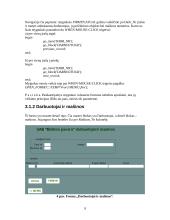 Oracle duomenų bazė: UAB "Elektros pavara" darbuotojai, mašinos ir objektai 9 puslapis