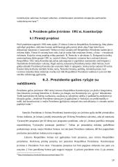 Prezidento konstitucines galios Lietuvos Respublikos (LR) konstitucijose 20 puslapis
